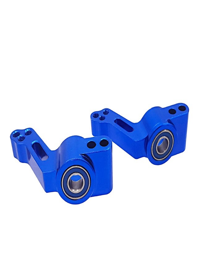 HOPLEX RC Aluminum Alloy Caster Block&Steering Blocks&Rear Stub Axle Carriers Replace for 3632 3736 3752 for 1/10 Traxxas 2WD Slash, Stampede, Rustler(Blue) - Image 3